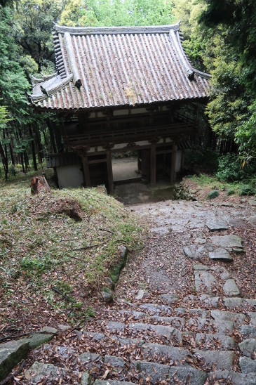 石段　安土城のすぐ近く