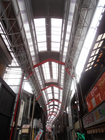 商店会の天井　竜骨